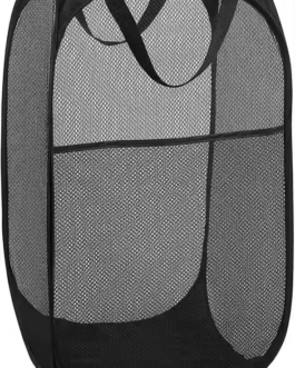 Sac Panier à Linge Pliable en Maille