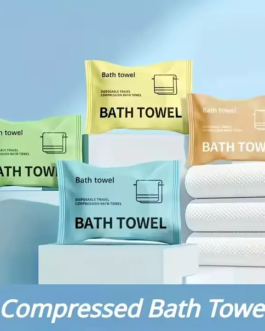 Serviette de Bain Compressée – Pratique, Hygiénique et Ultra-Absorbante 1