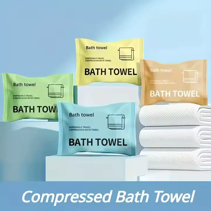 Serviette de Bain Compressée – Pratique, Hygiénique et Ultra-Absorbante 1 2 Serviette compresse