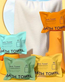 Serviette de Bain Compressée – Pratique, Hygiénique et Ultra-Absorbante 1
