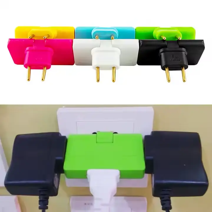 Convertisseur de Prise UE 1 en 3 - Rotation 180° & Prise Multiple Universelle 5 Convertisseur de prise